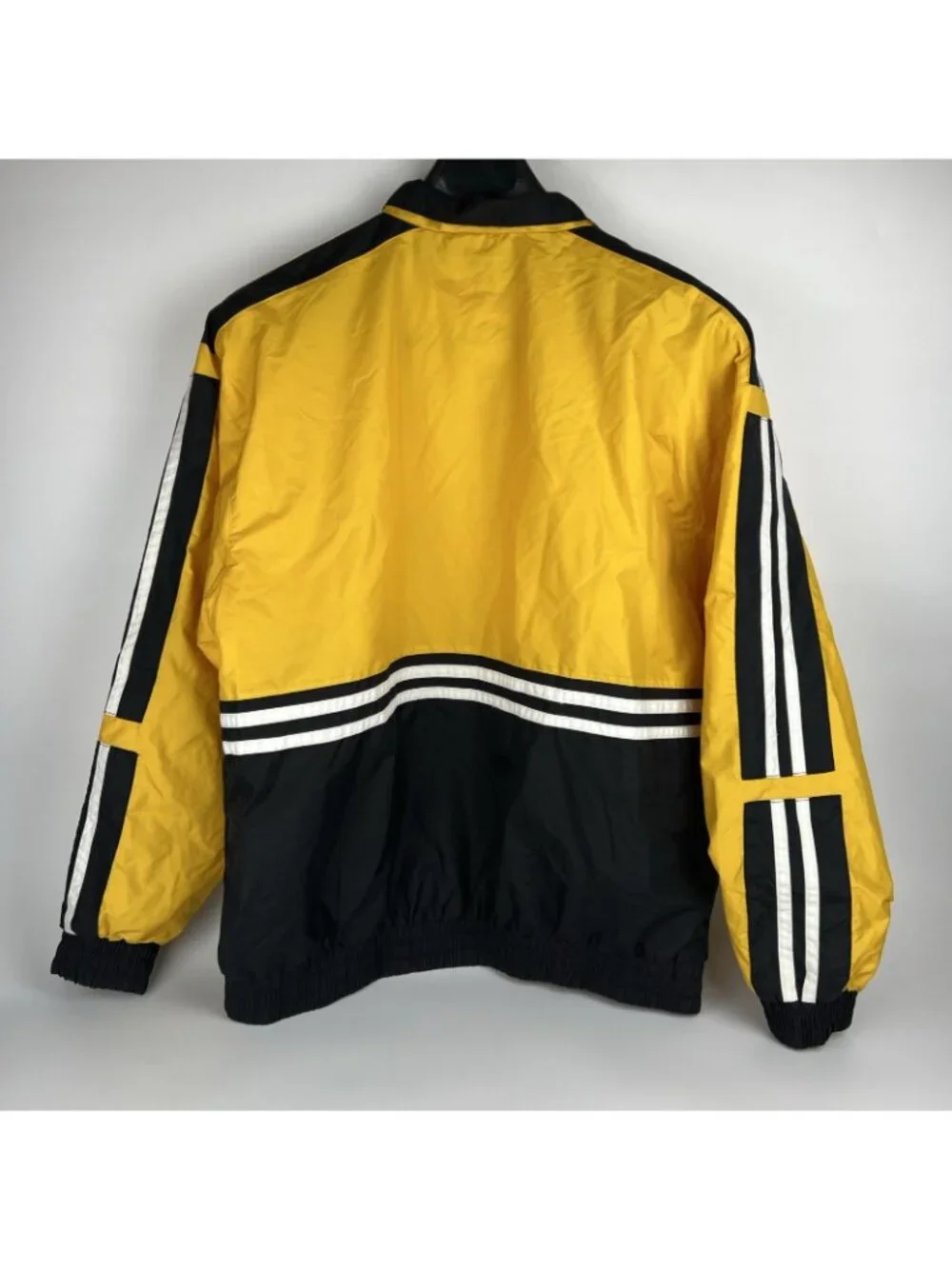 Vintage Corvette Evolution Windbreaker Jacket Men's Large Yellow Black